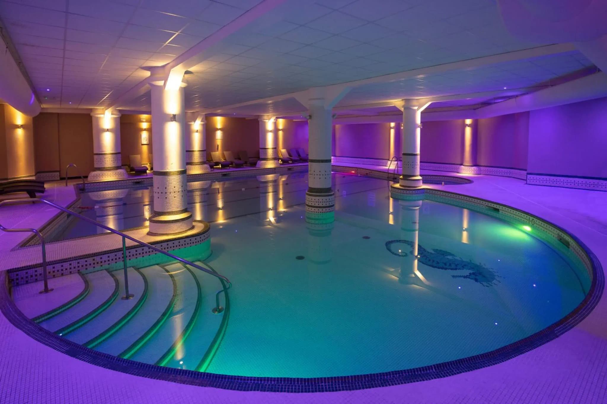 Indoor swimming pool at Dunston Hall Hotel Spa & Golf Resort