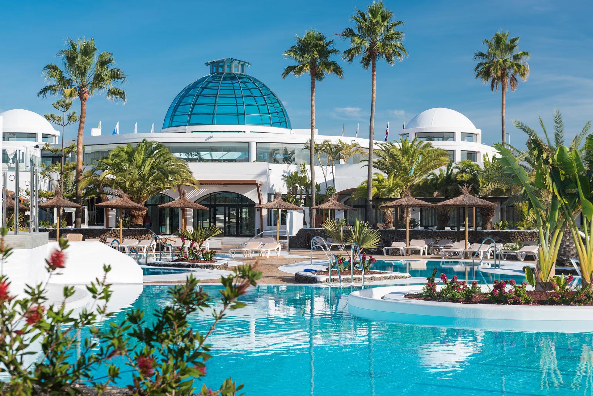 The Elba Lanzarote Royal Village Resort overlooking the outdoor swimming pool