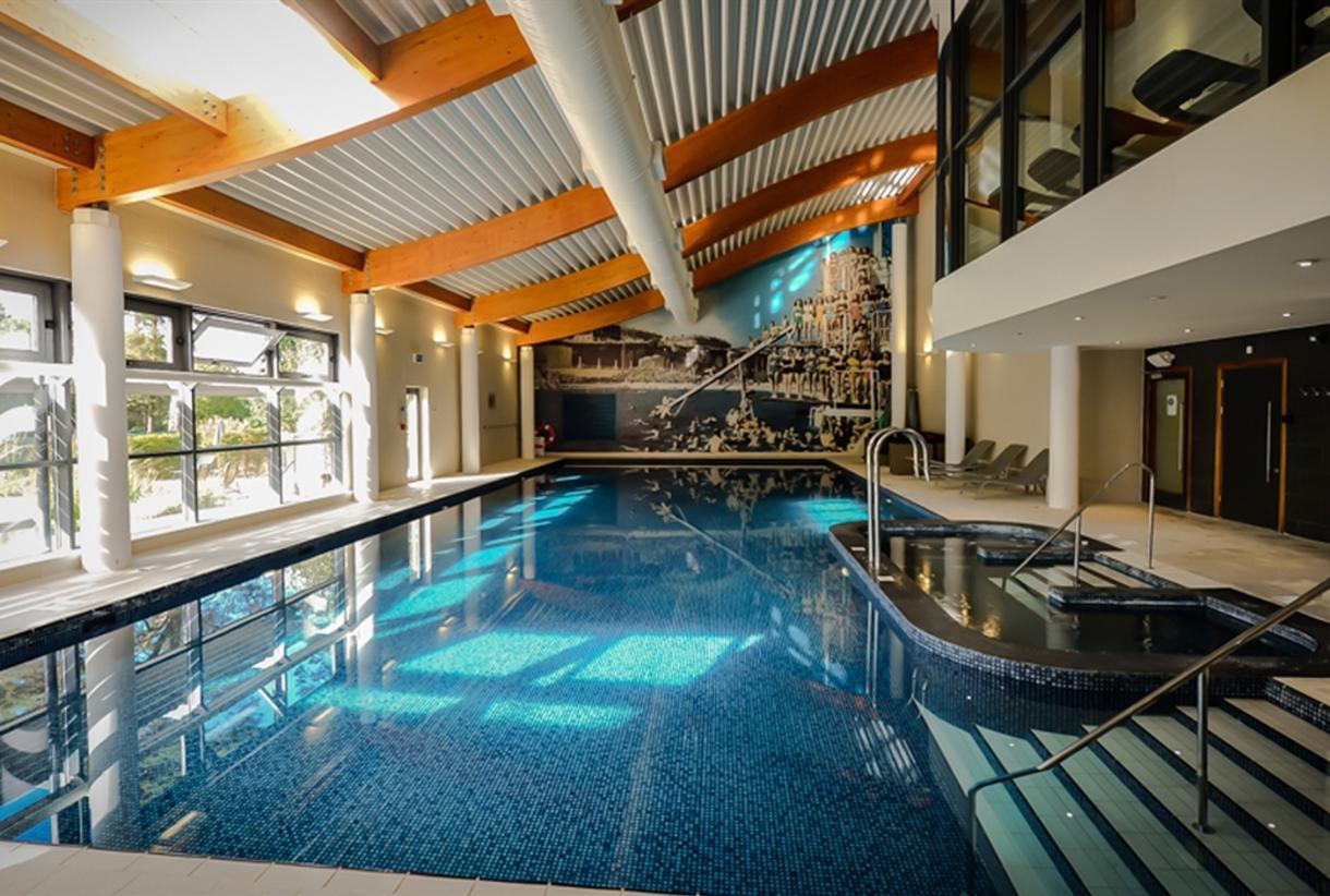 Indoor swimming pool at the Foxhills Golf Club & Resort