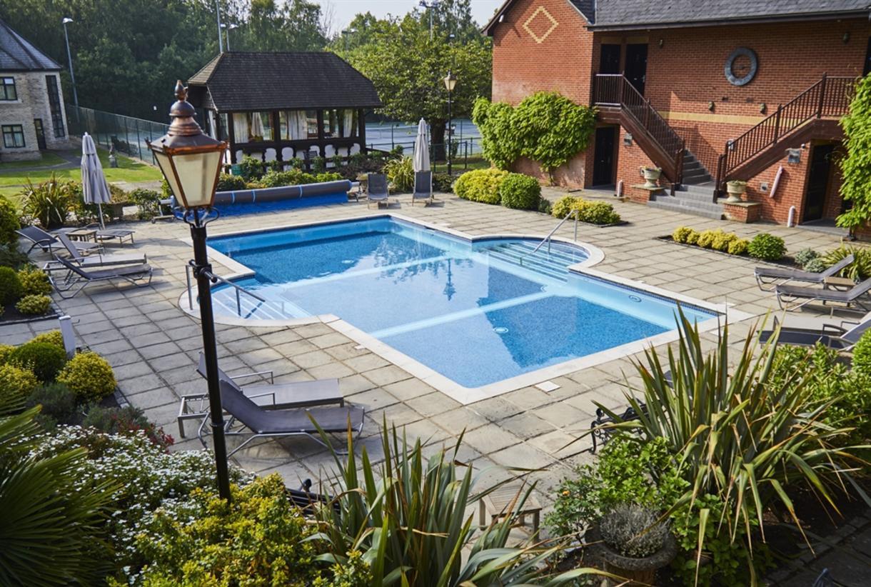 Outdoor swimming pool at the resort