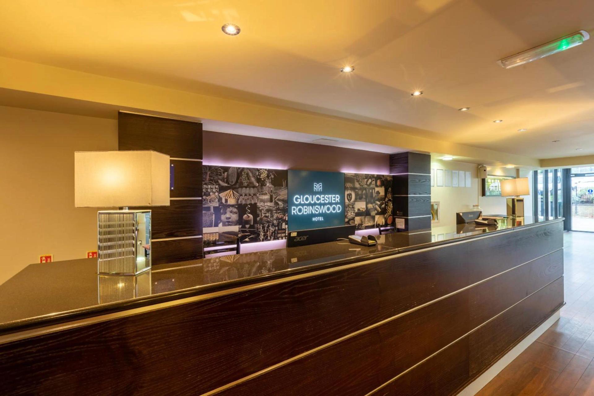 Front desk at the Gloucester Robinswood Hotel, BW Signature Collection
