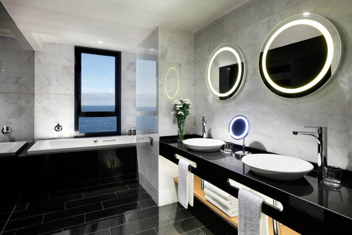Bathroom as part of a suite at Hard Rock Hotel Tenerife