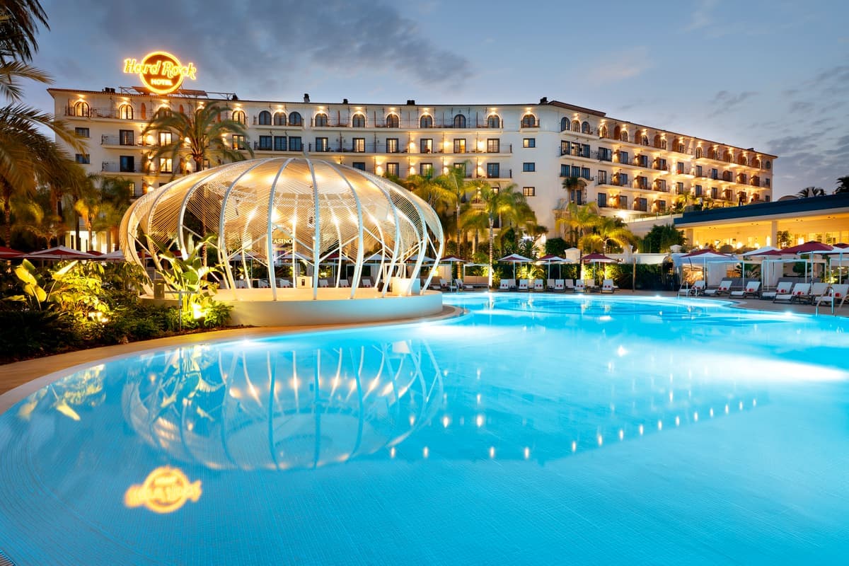 Outdoor pool area