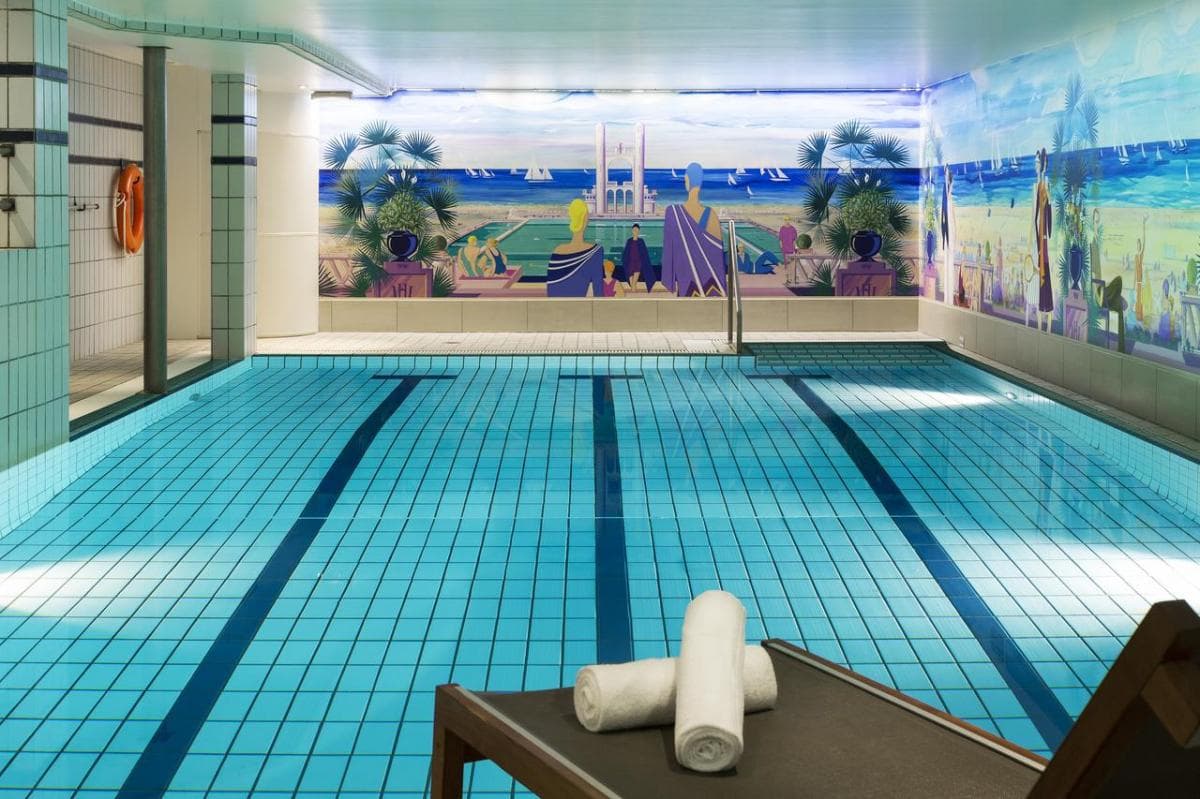 Indoor swimming pool at Hotel Barriere Le Westminster