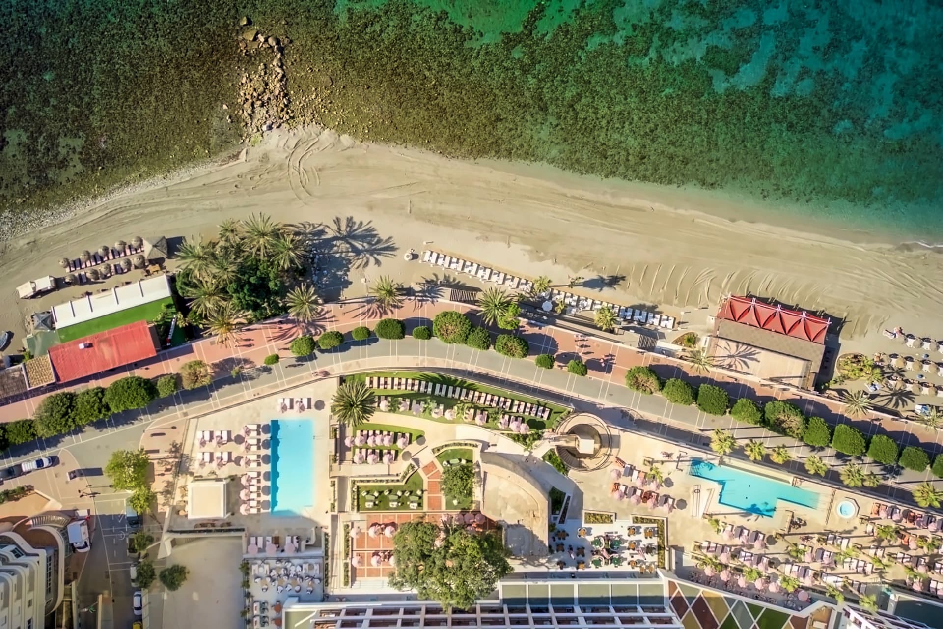 Birdseye view of the Hotel El Fuerte Marbella