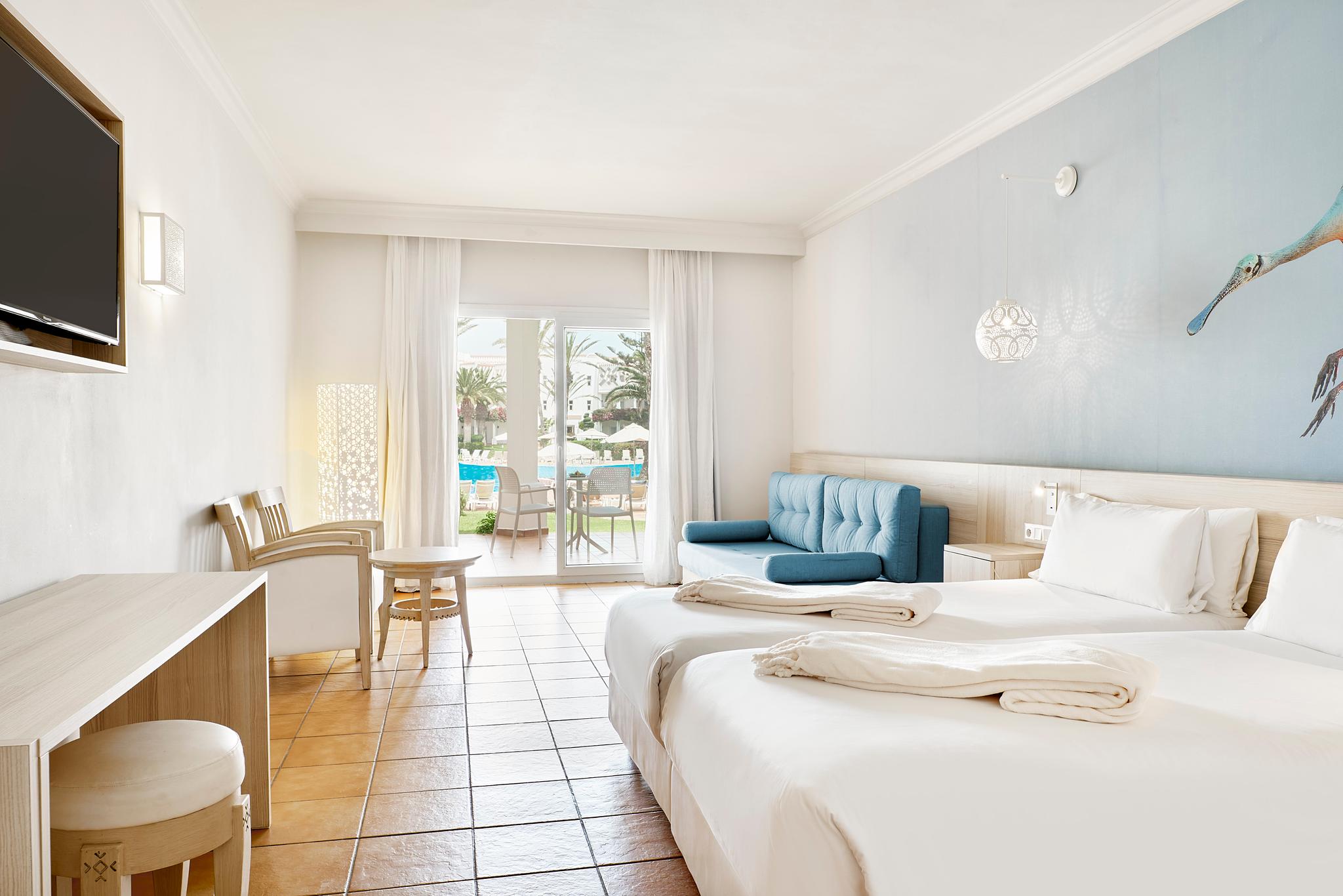 Double bed room at the Iberostar Founty Hotel