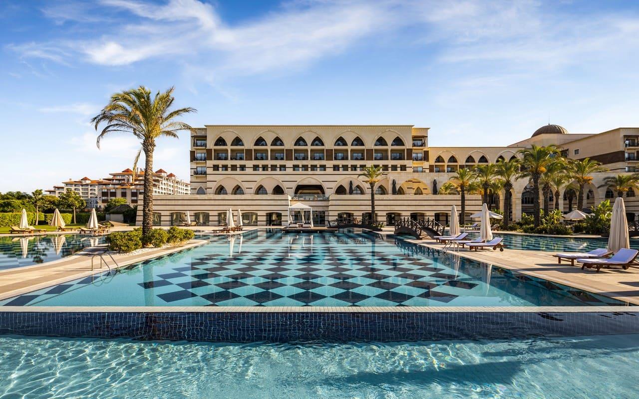 Outdoor pool area