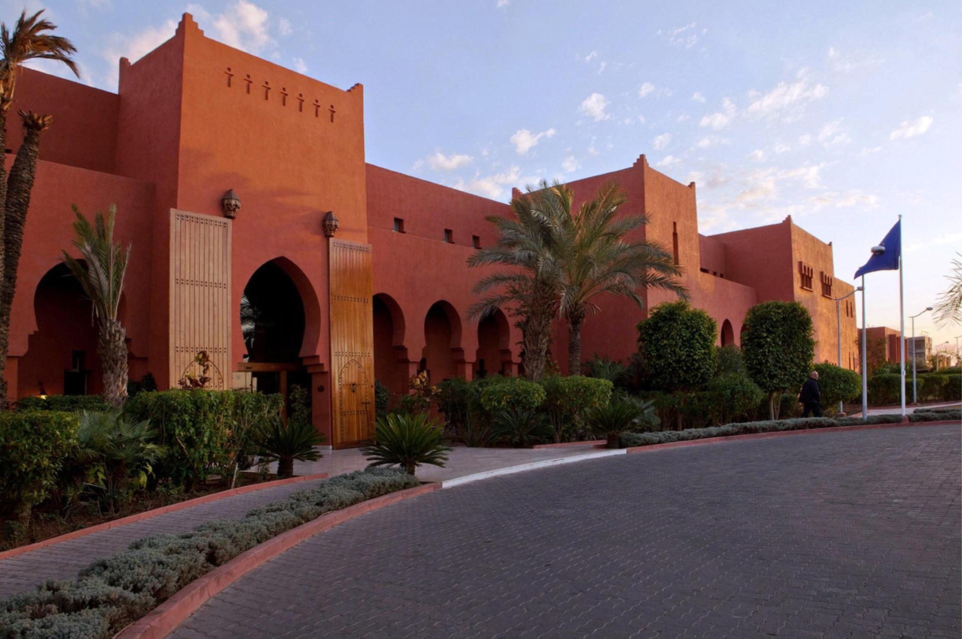 Front entrance of the Kenzi Menara Palace & Resort