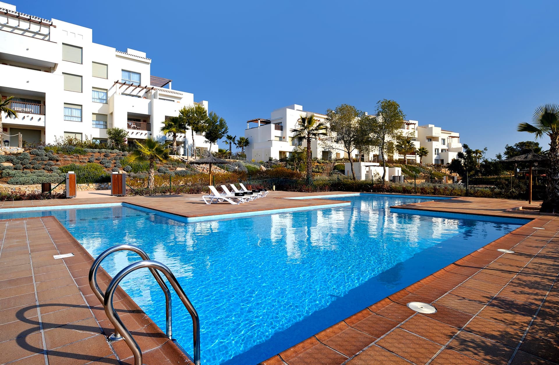 Outdoor pool area