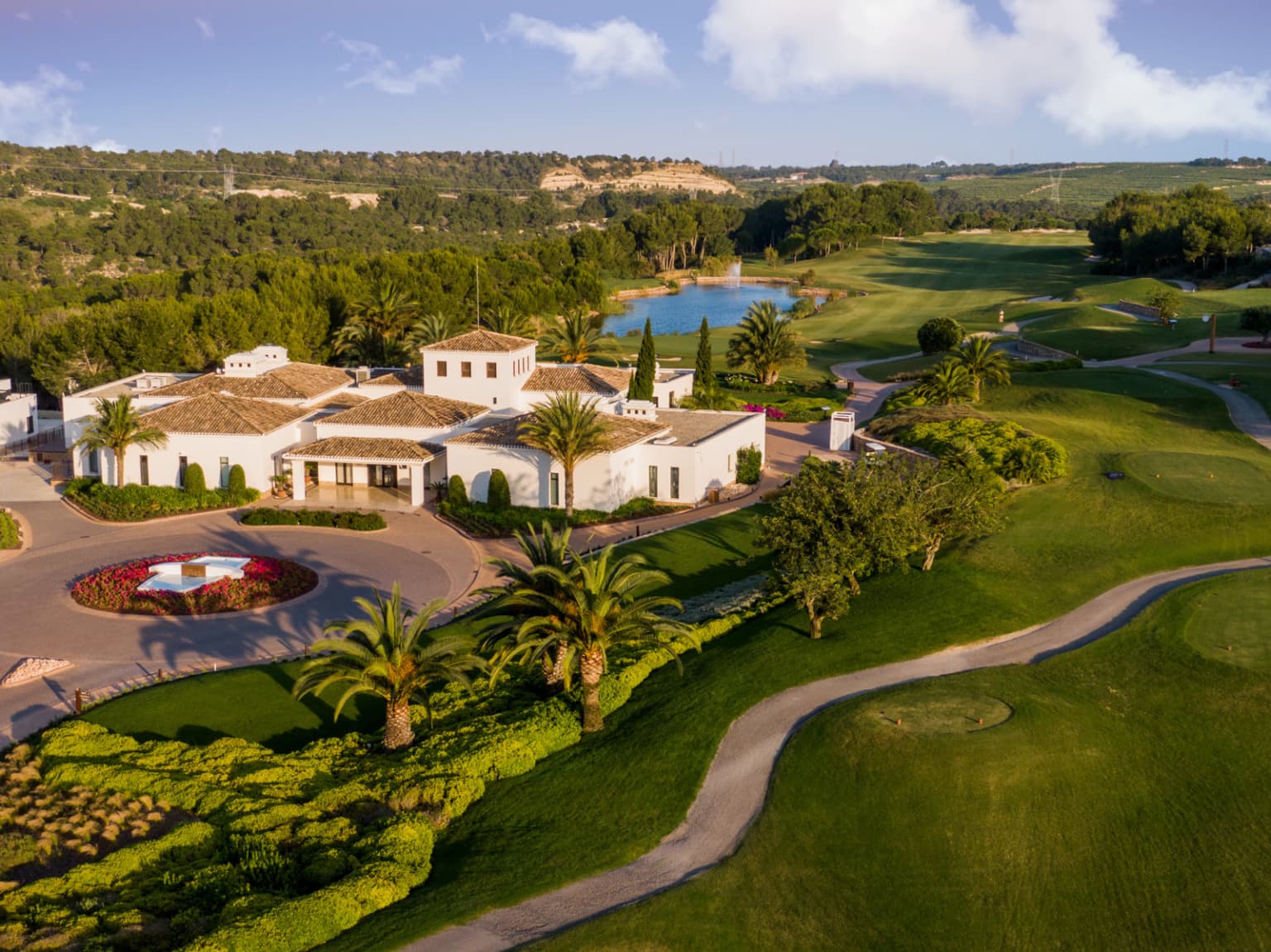 Aerial view of the resort