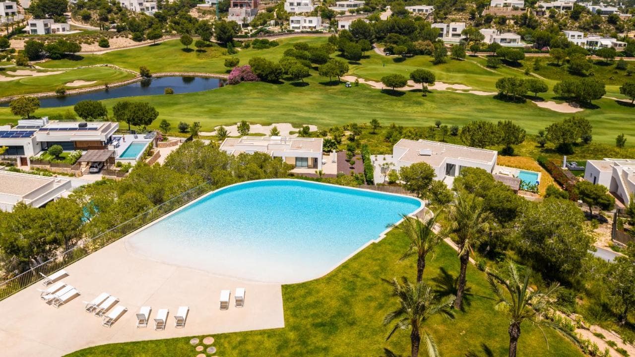 Outdoor pool area