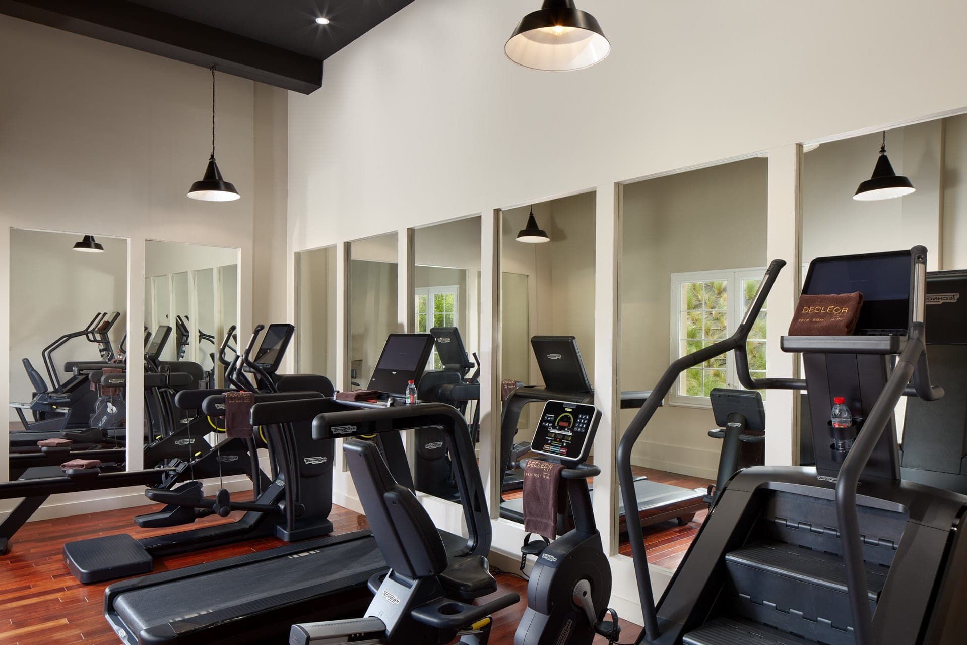Gym facilities at the Le Grand Hotel Le Touquet