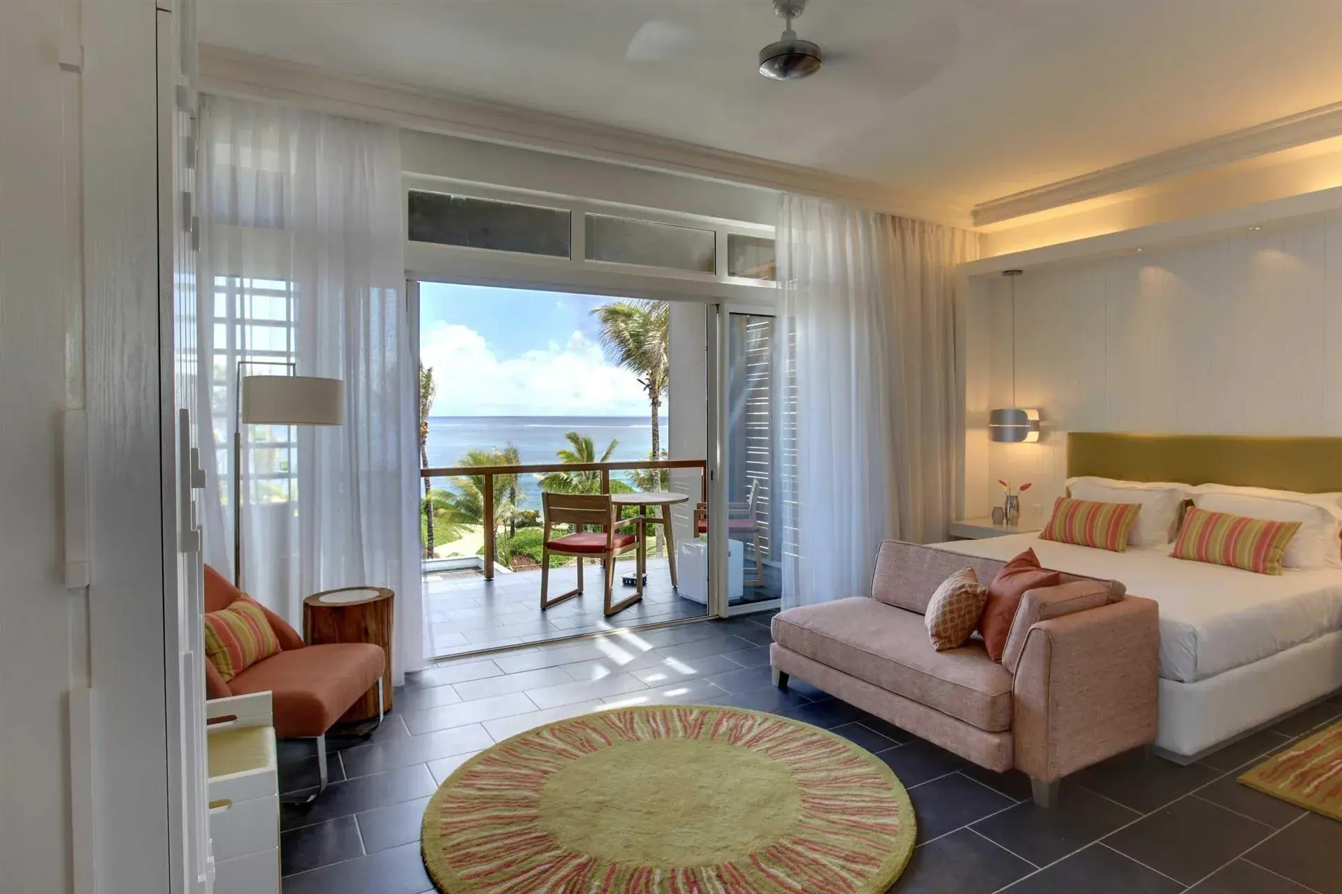 Double bed suite with balcony views
