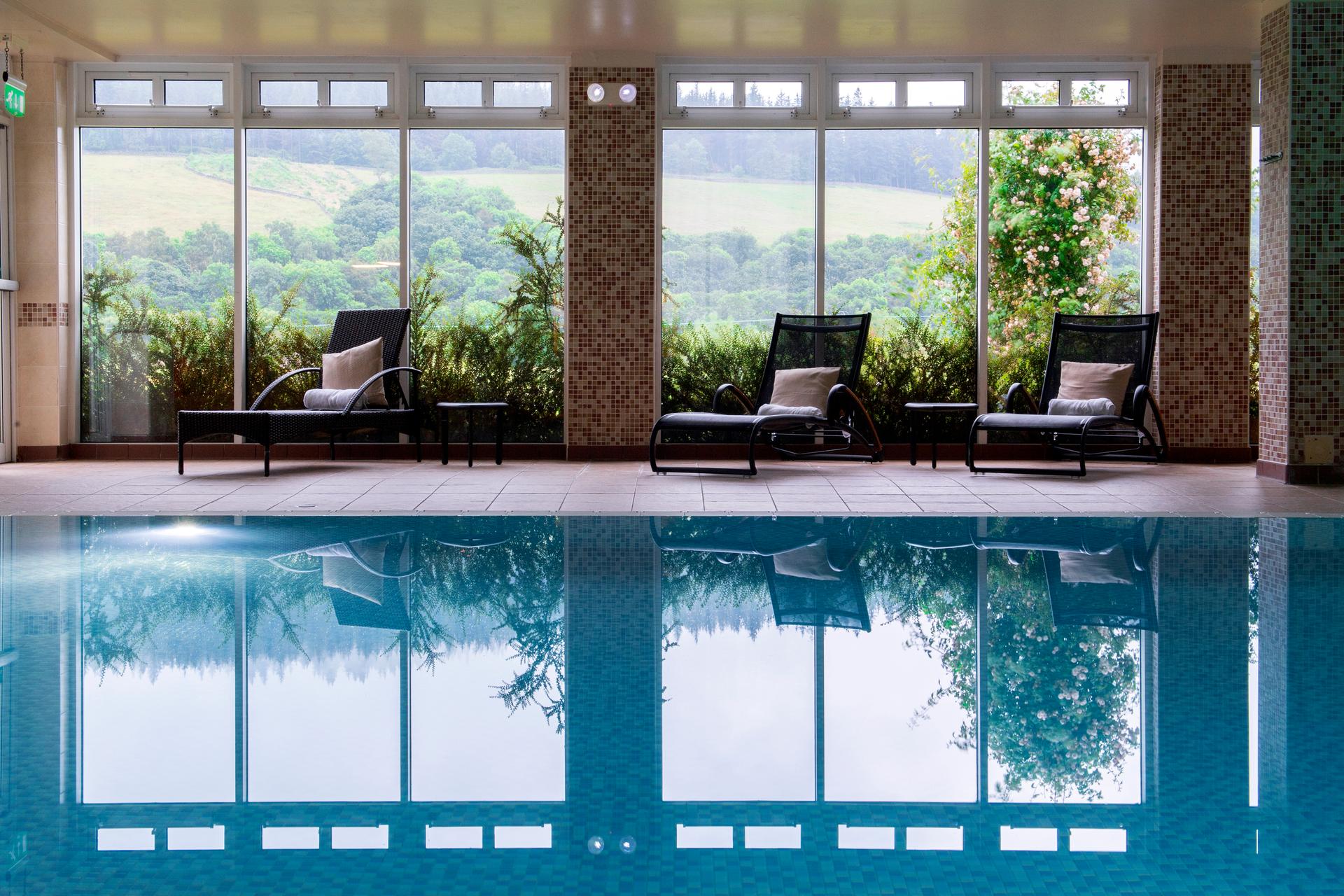 Indoor swimming pool at the Macdonald Cardrona Hotel