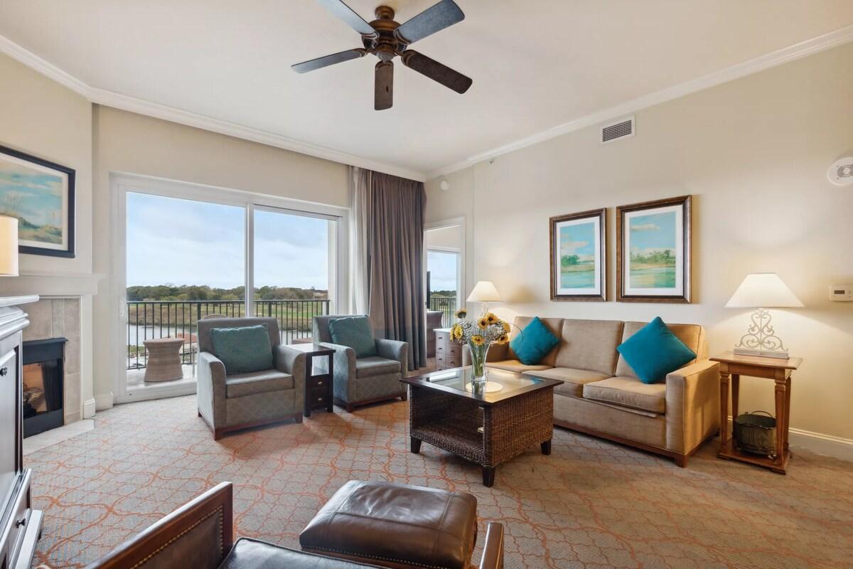 Living room as part of a villa at Marina Inn at Grande Dunes