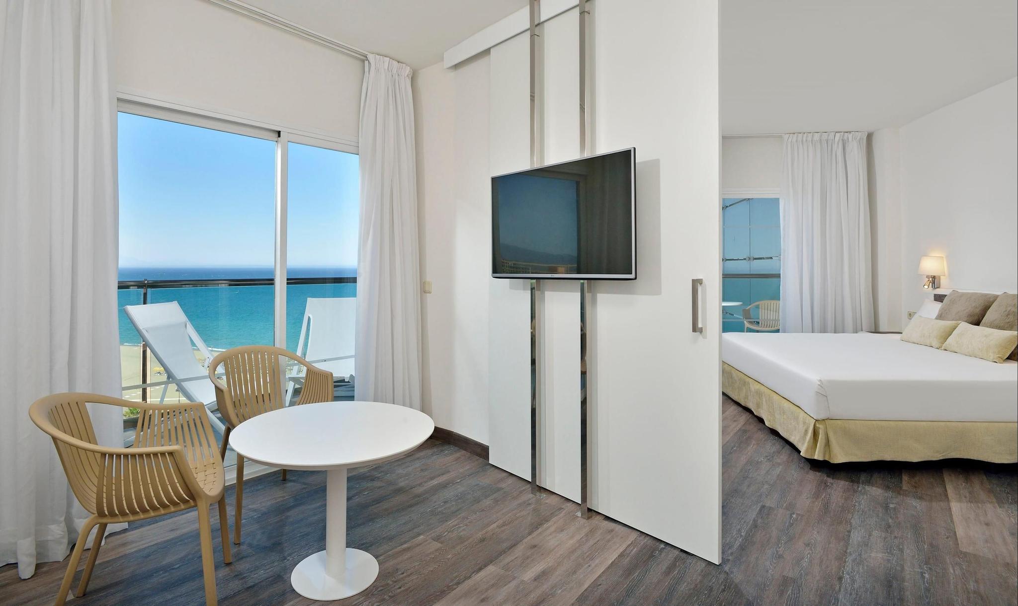 Living room as part of a double bed suite at the Melia Sol Principe