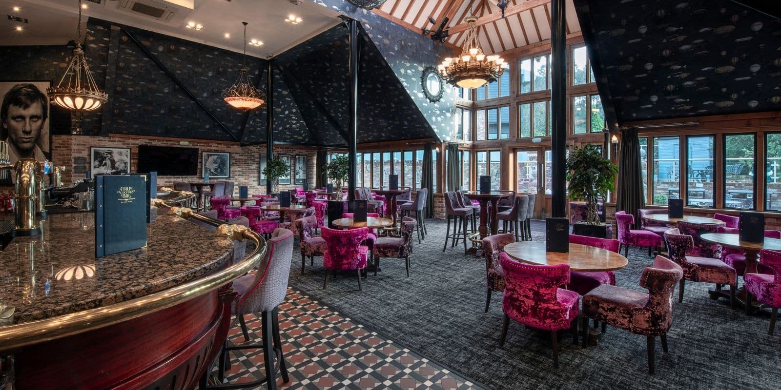 Indoor bar area