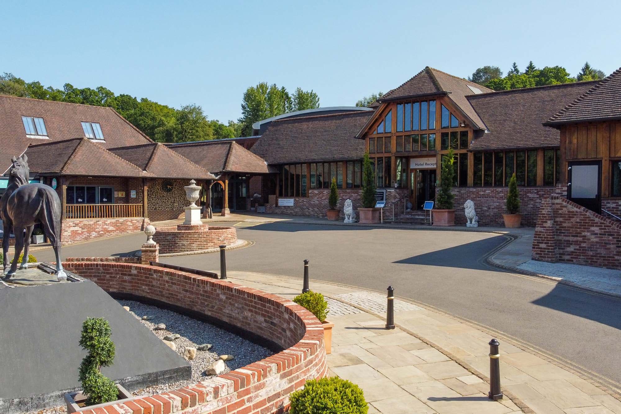 Front entrance of the Old Thorns Golf Resort