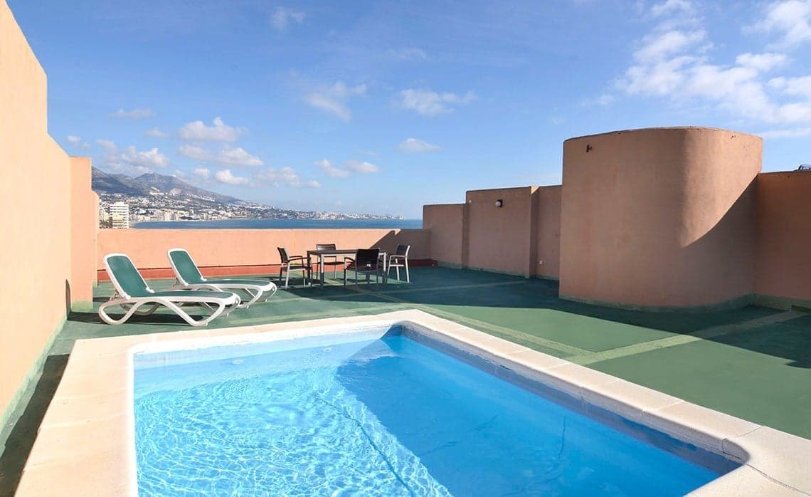 Rooftop pool at the PYR Fuengirola