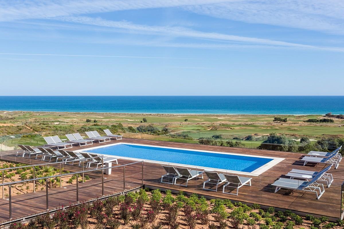 Outdoor pool area