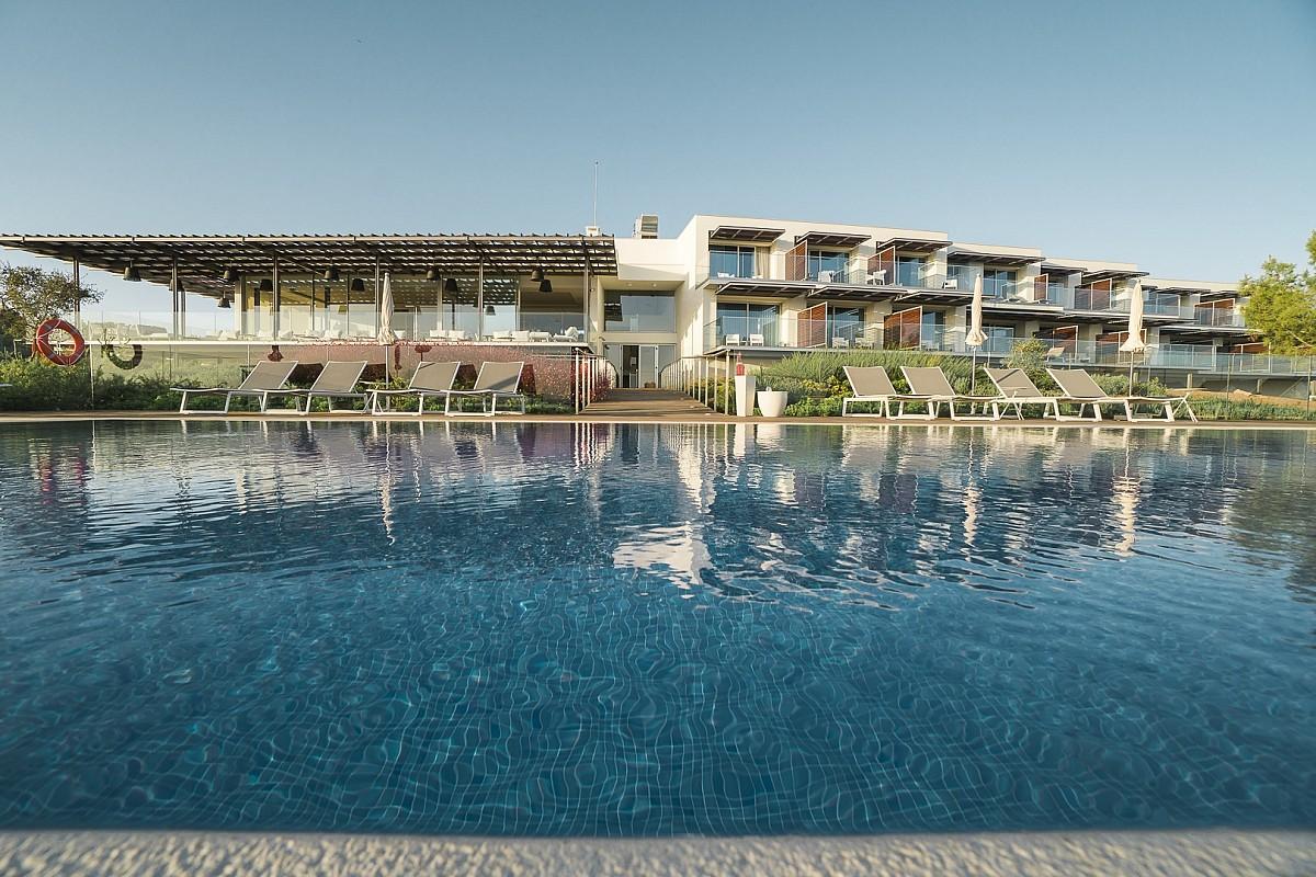 Outdoor pool area