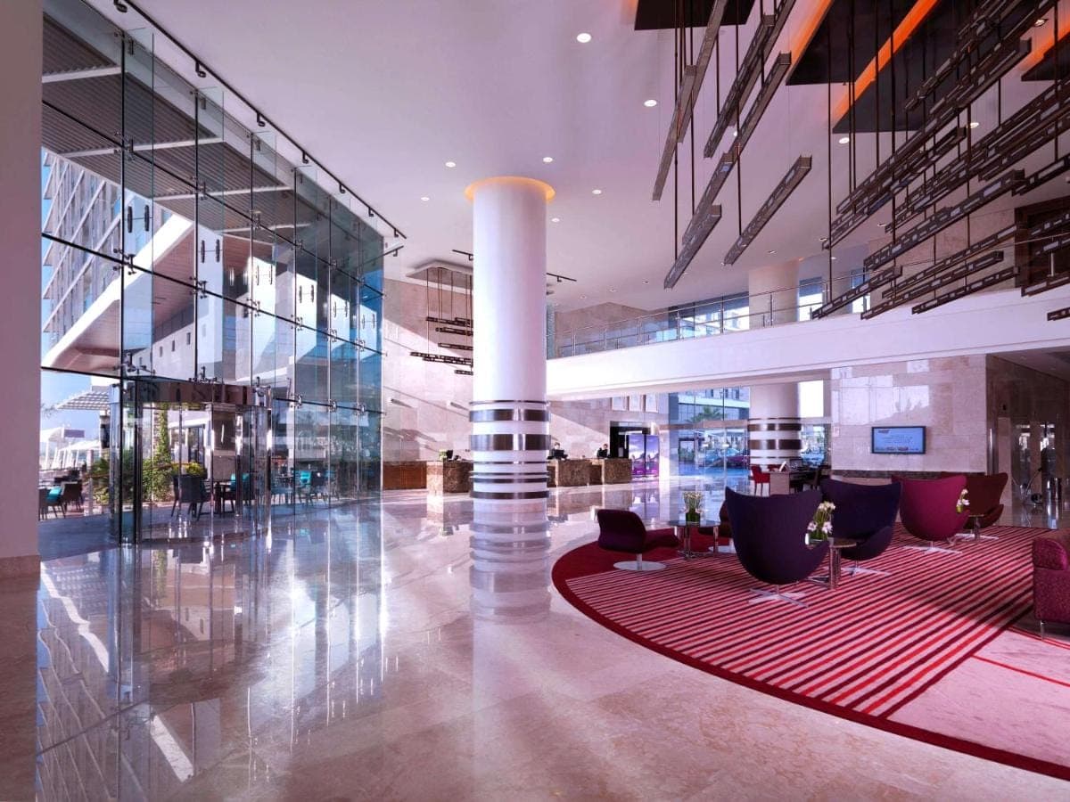 Reception at the Radisson Blu Hotel Abu Dhabi Yas Island