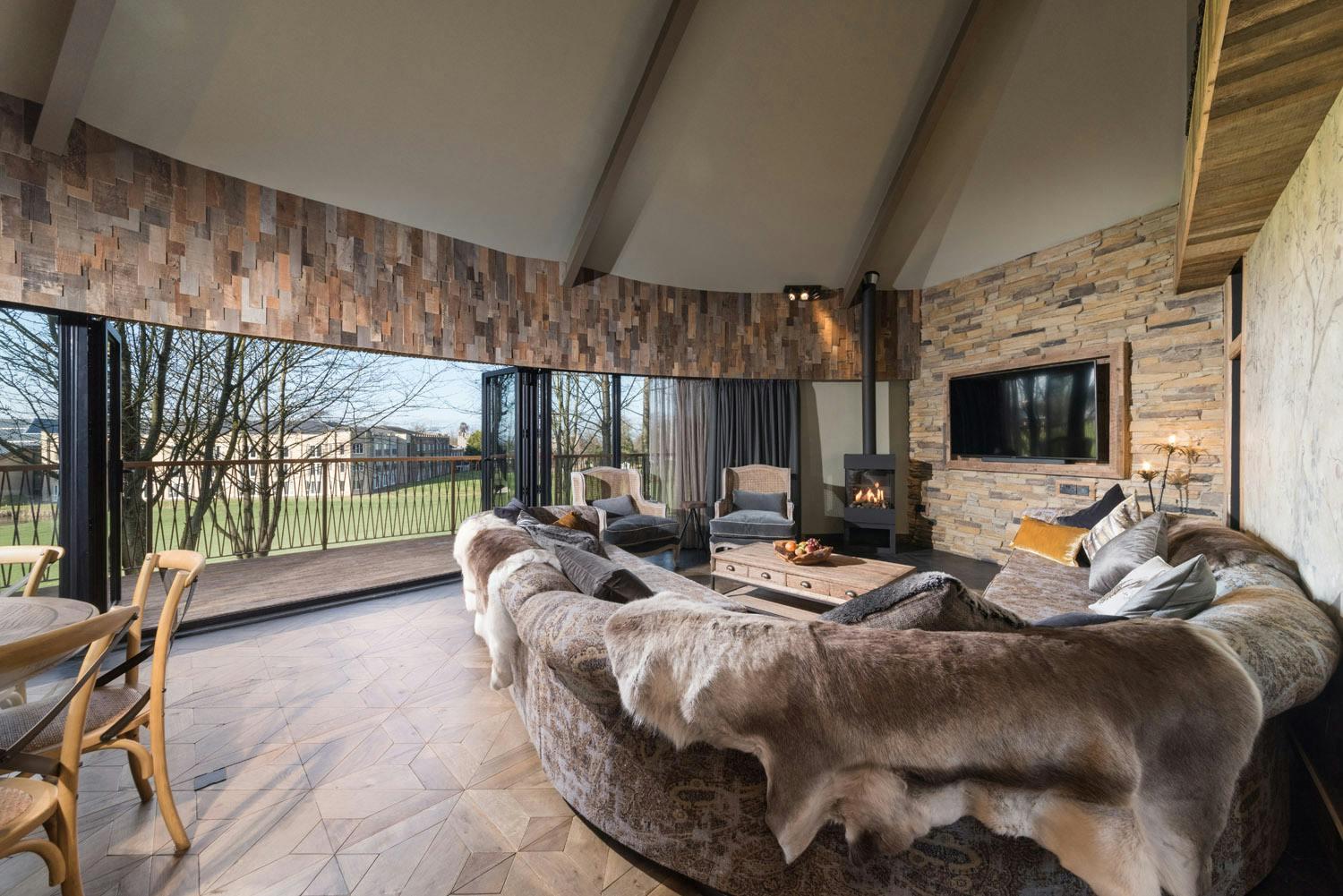 Living room as part of a villa at the Ramside Hall Hotel, Golf & Spa
