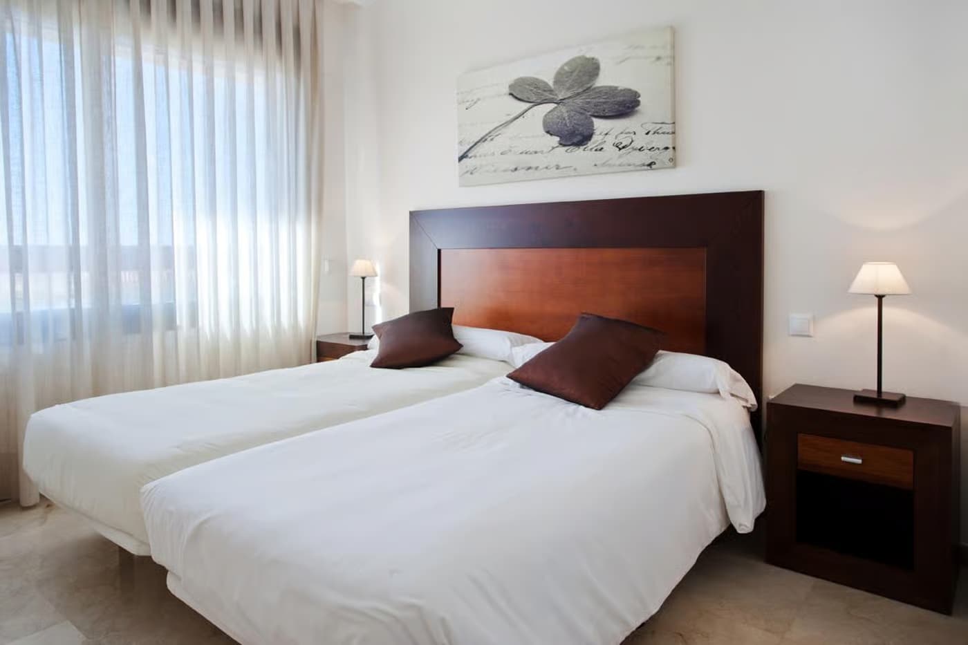 Double bed room at the Roda Golf & Beach Resort