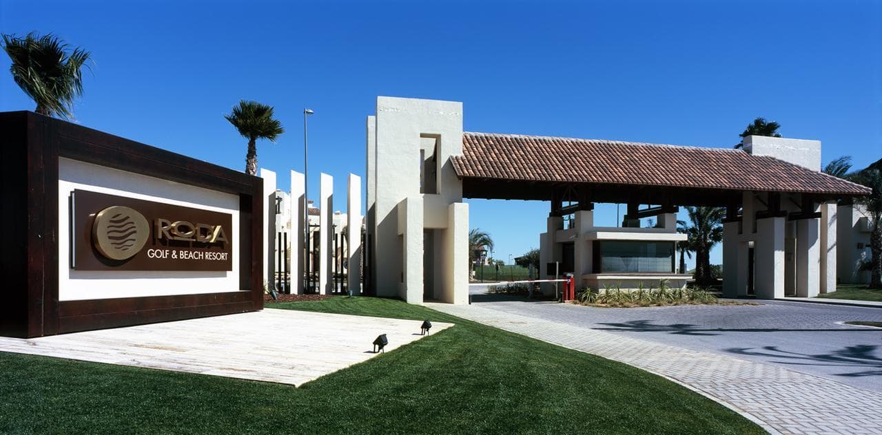 Front view of the Roda Golf & Beach Resort