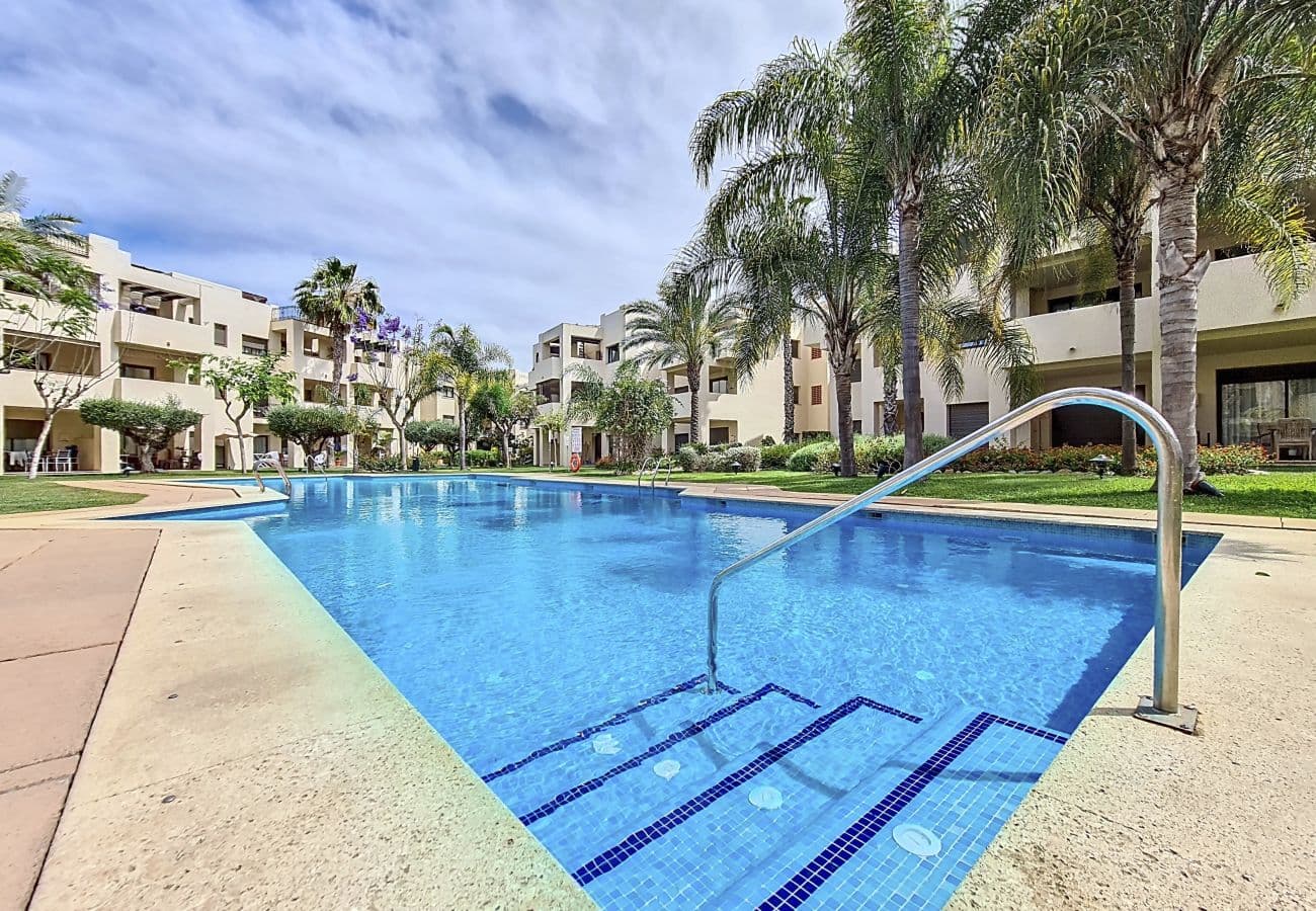 Outdoor pool area