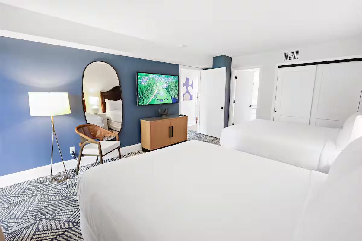 Twin bed suite at the Saddlebrook Resort