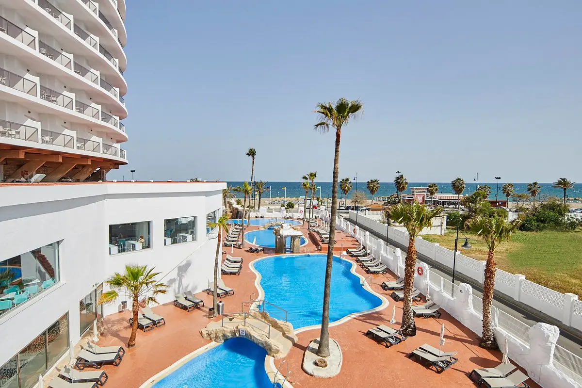 Outdoor pool area