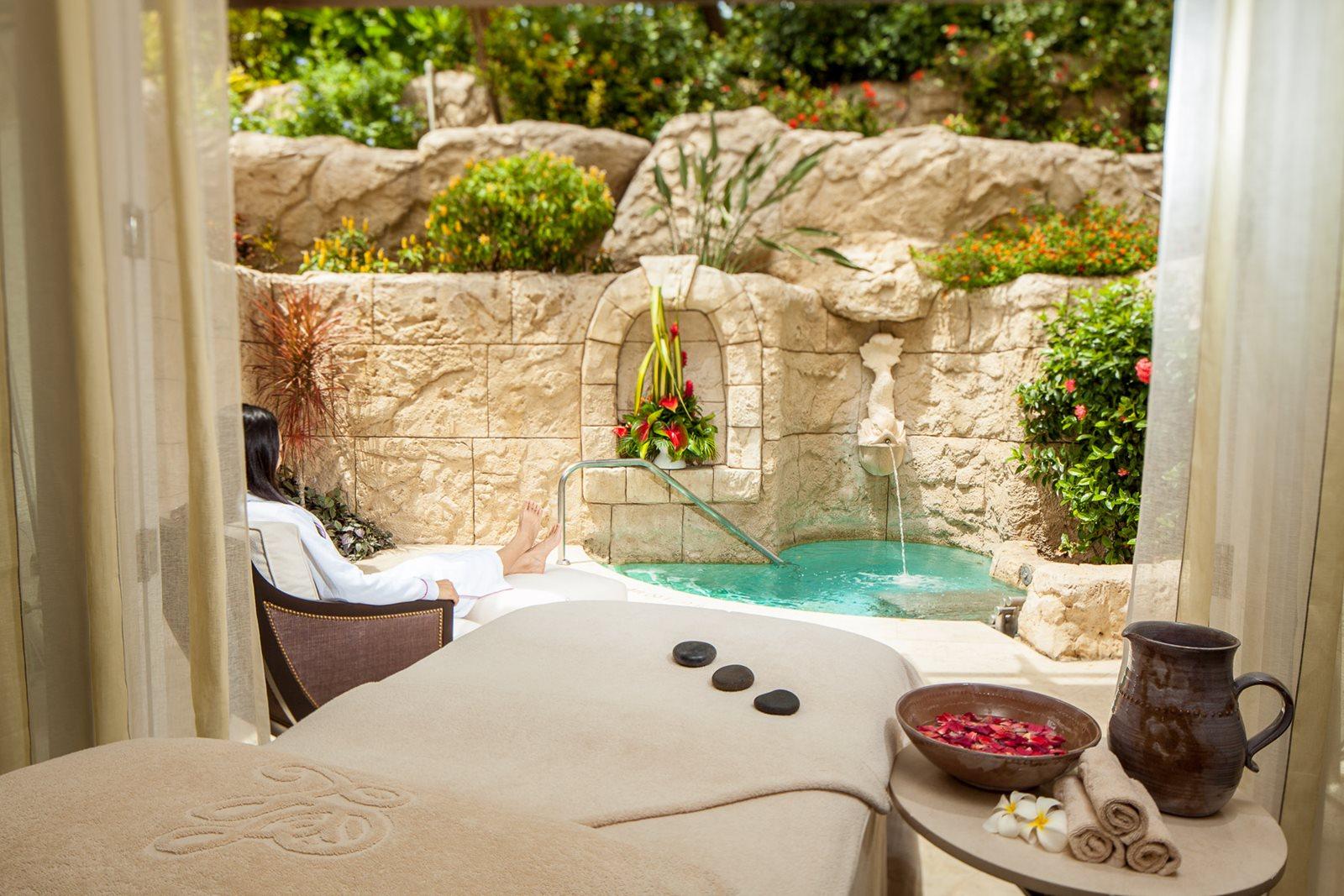 Spa facilities at the Sandy Lane Resort