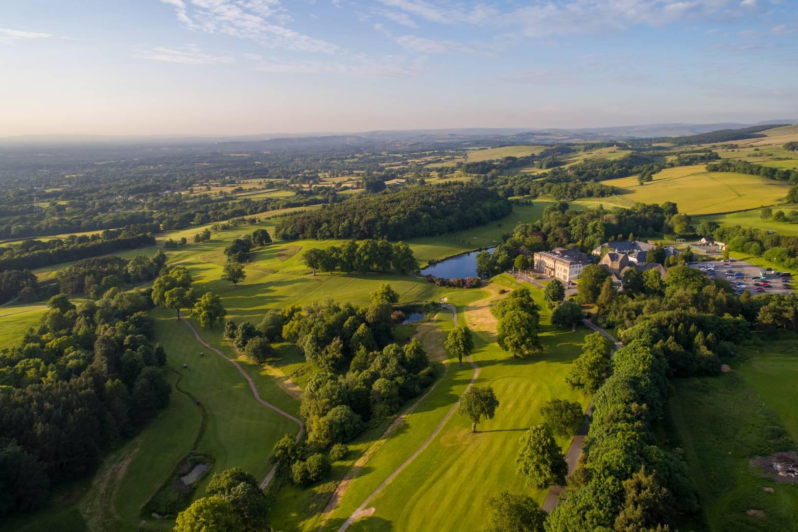 A well maintained fairway at the Shrigley Hall Hotel & Spa