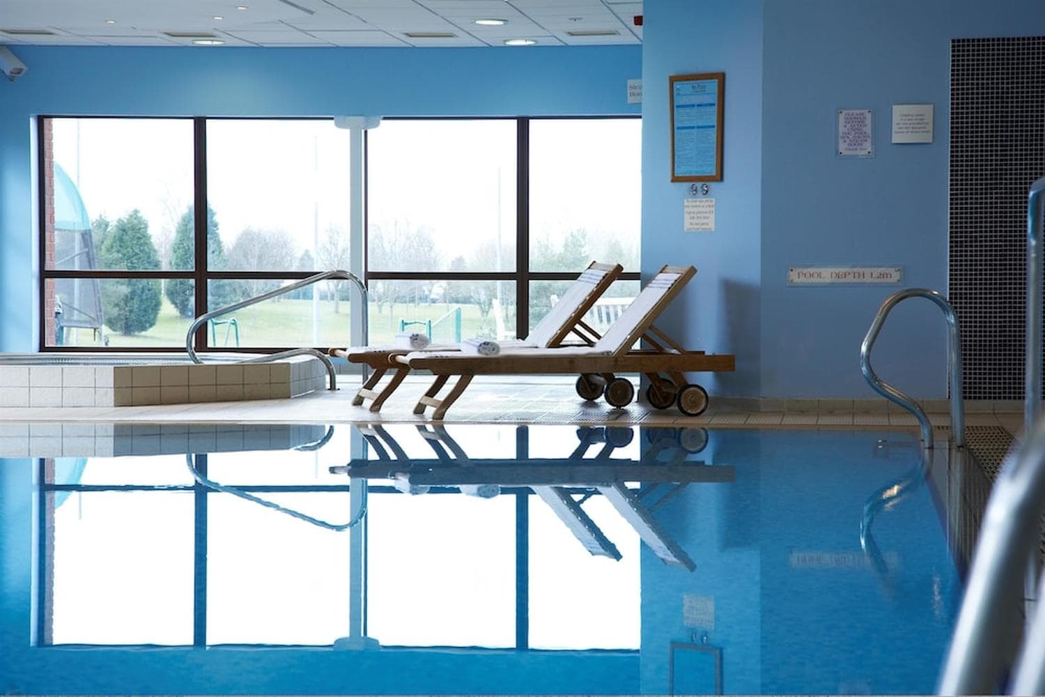 Indoor swimming pool at the Staverton Park Hotel & Golf Club