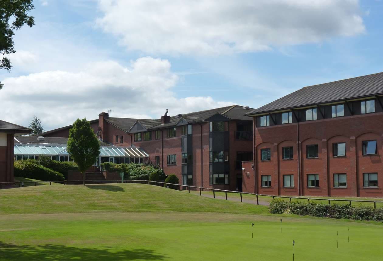 Panoramic view of the Staverton Park Hotel & Golf Club