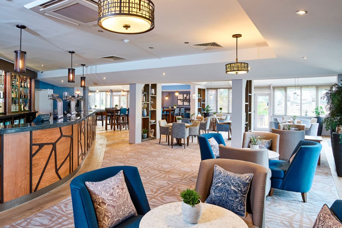 Bar and dining area at the Staverton Park Hotel & Golf Club