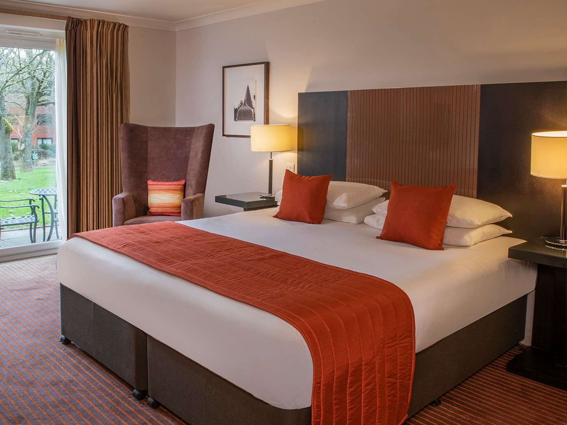 Double bed suite at the Staverton Park Hotel & Golf Club