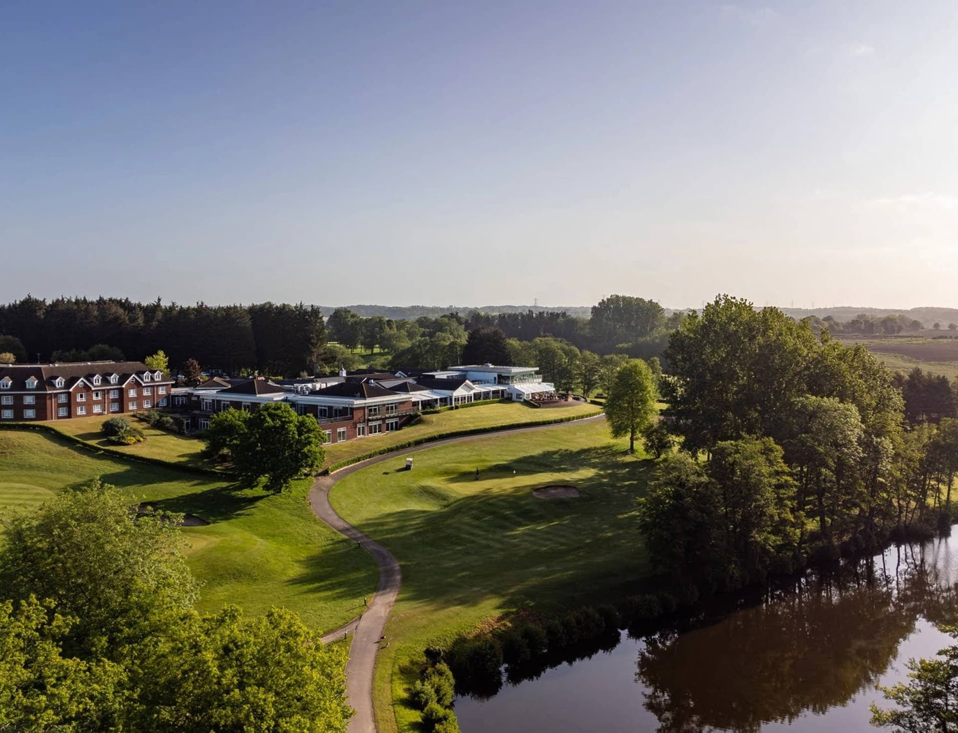 Aerial view of the resort