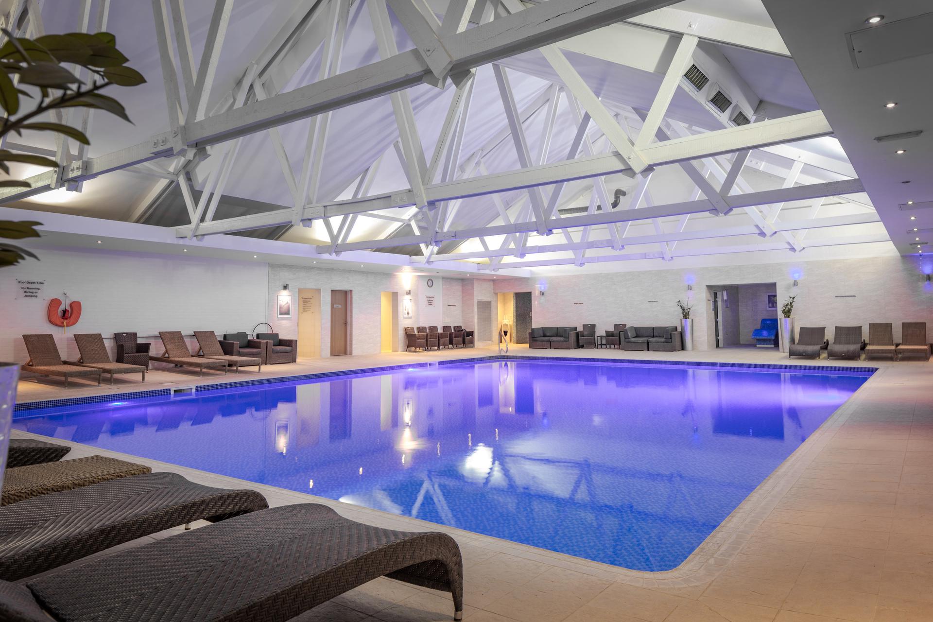 Indoor swimming pool at the Telford Hotel and Golf Resort