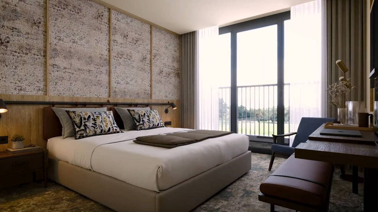 Double bed suite at The Belfry Hotel & Resort