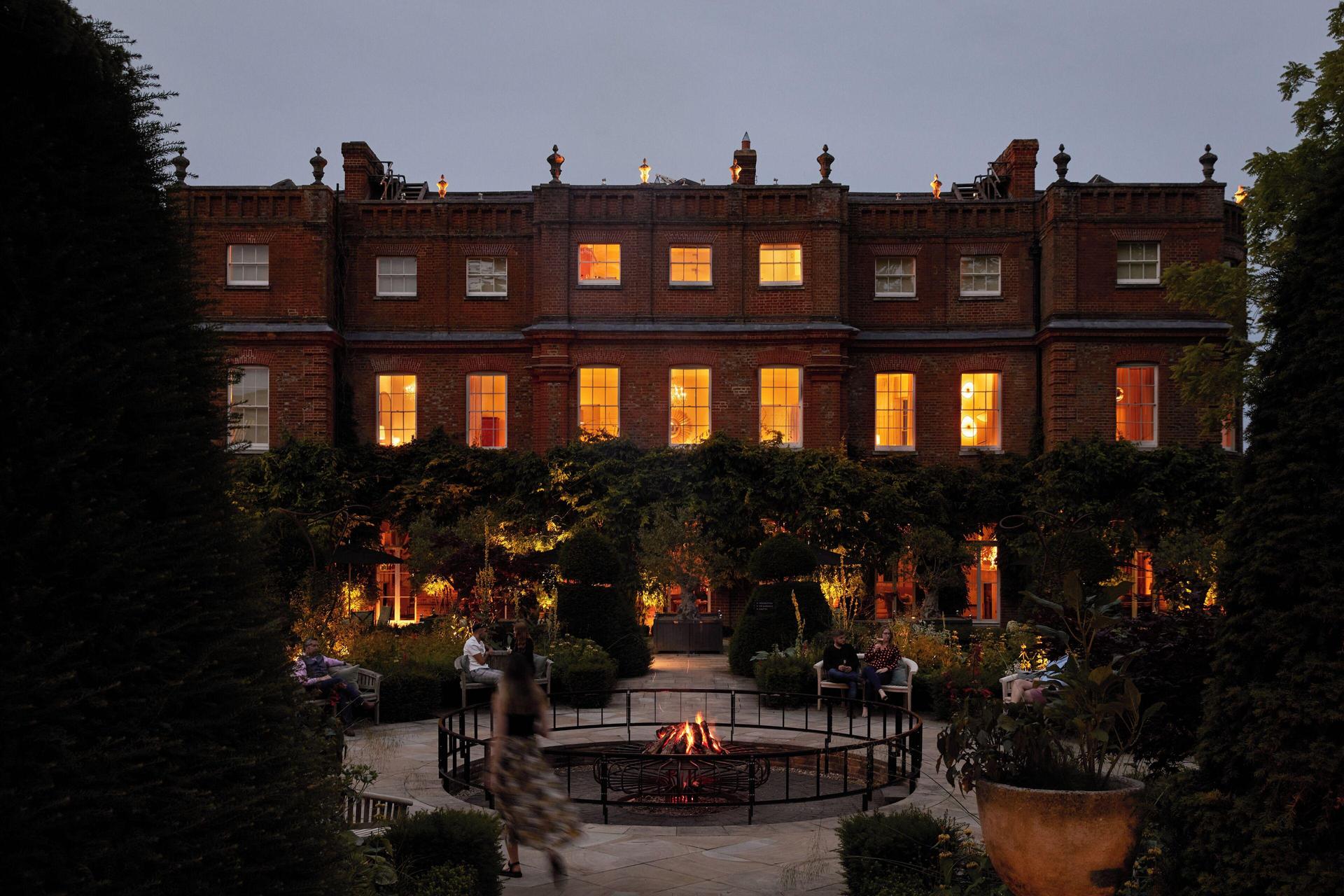 Panoramic view of The Grove, London's Country Estate at evening