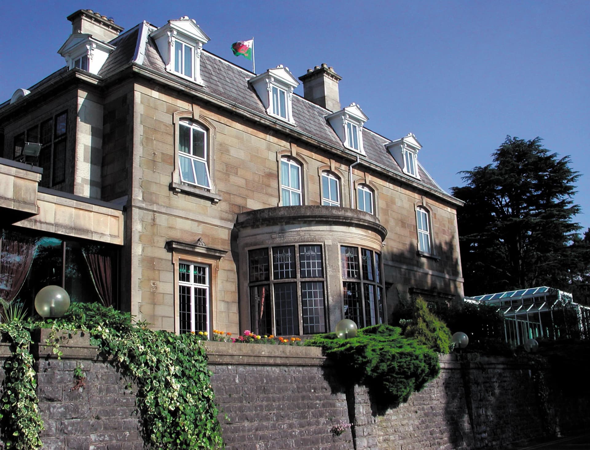 Panoramic view of The Manor House at Celtic Manor