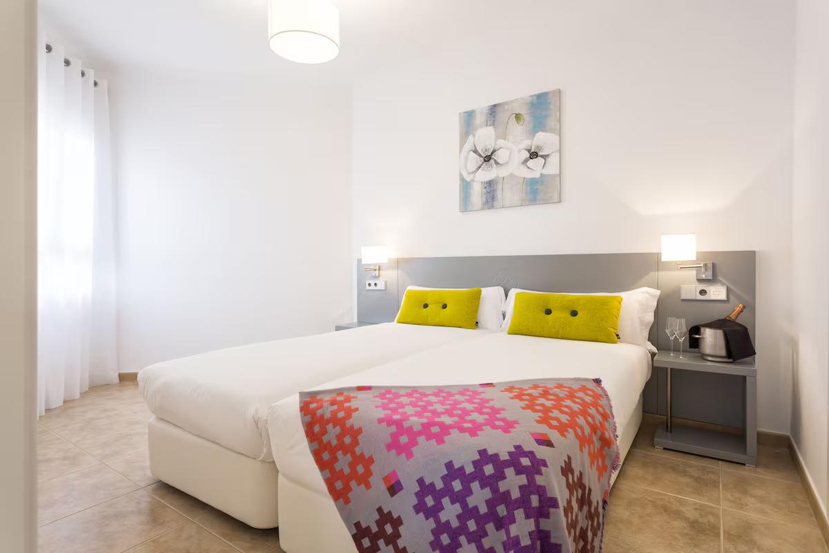 Double bed room at The Residences Islantilla Resort