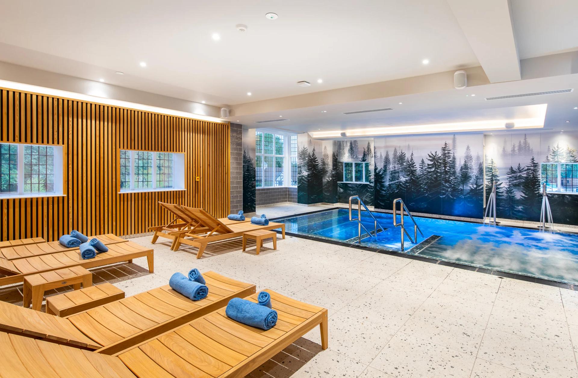 Indoor swimming pool at The Springs Resort & Golf Club