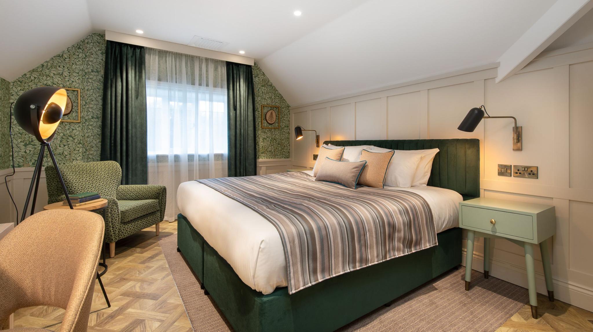 A double bed suite at The Springs Resort & Golf Club