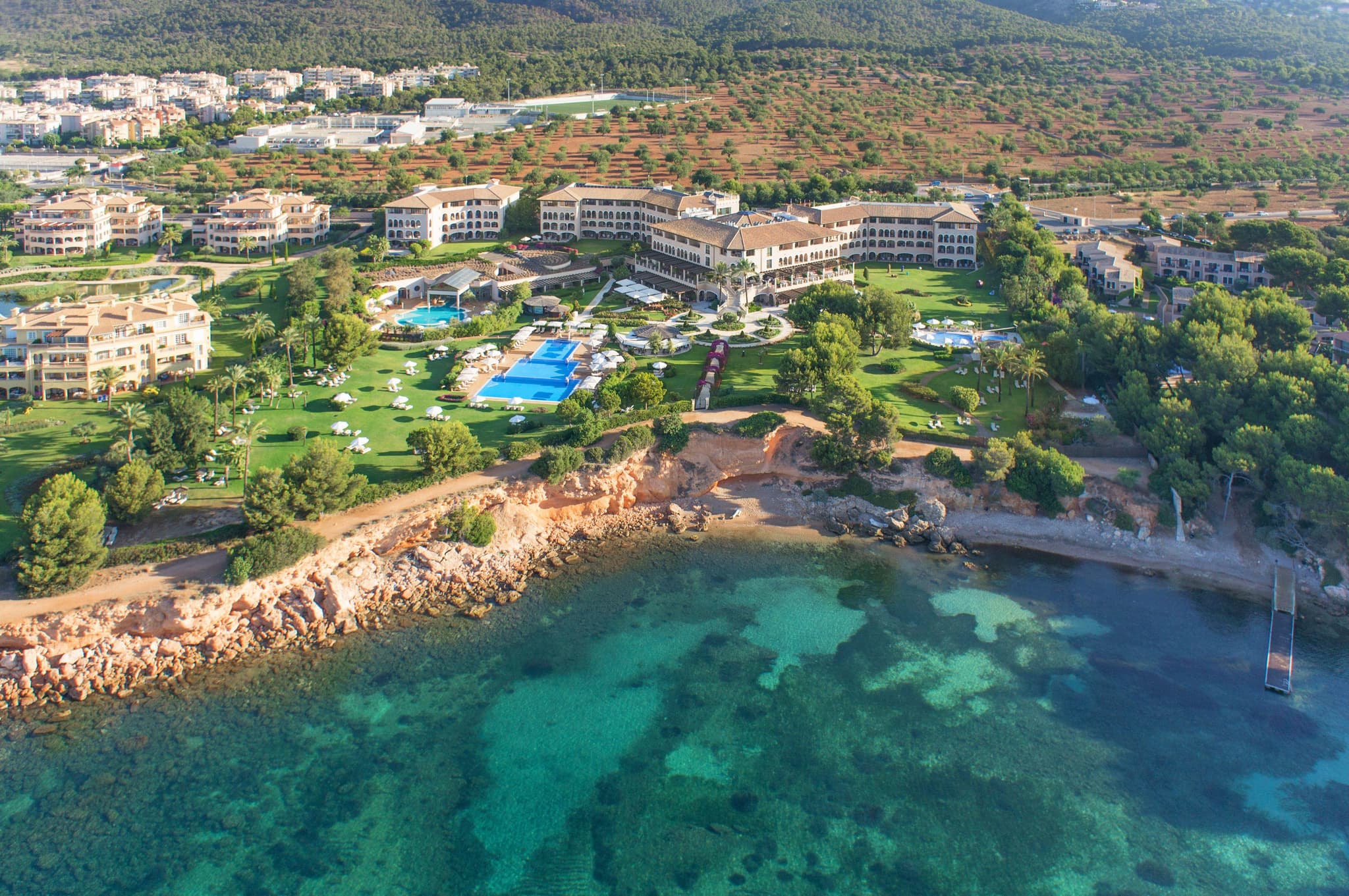Aerial view of The St. Regis Mardavall Mallorca Resort
