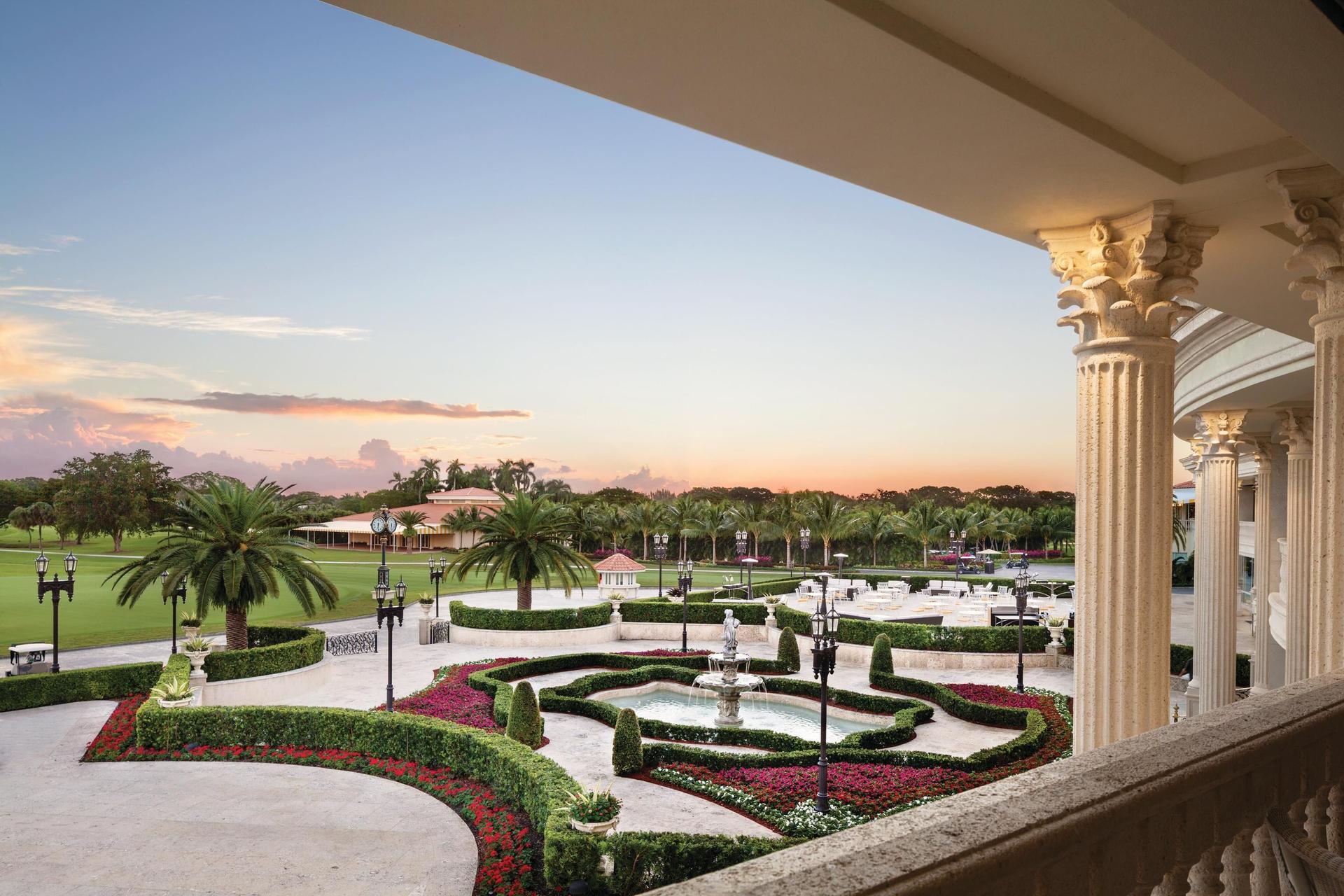 Front garden at the Trump National Doral