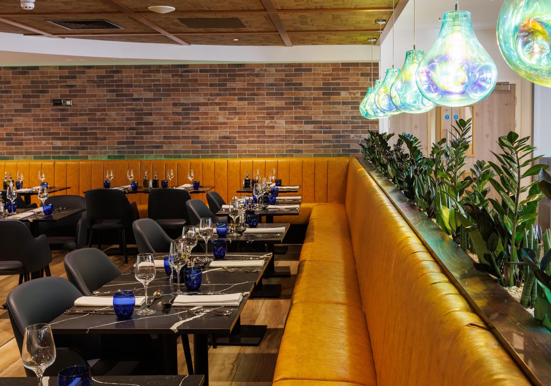 Dining area at the Ty Newport, Celtic Manor