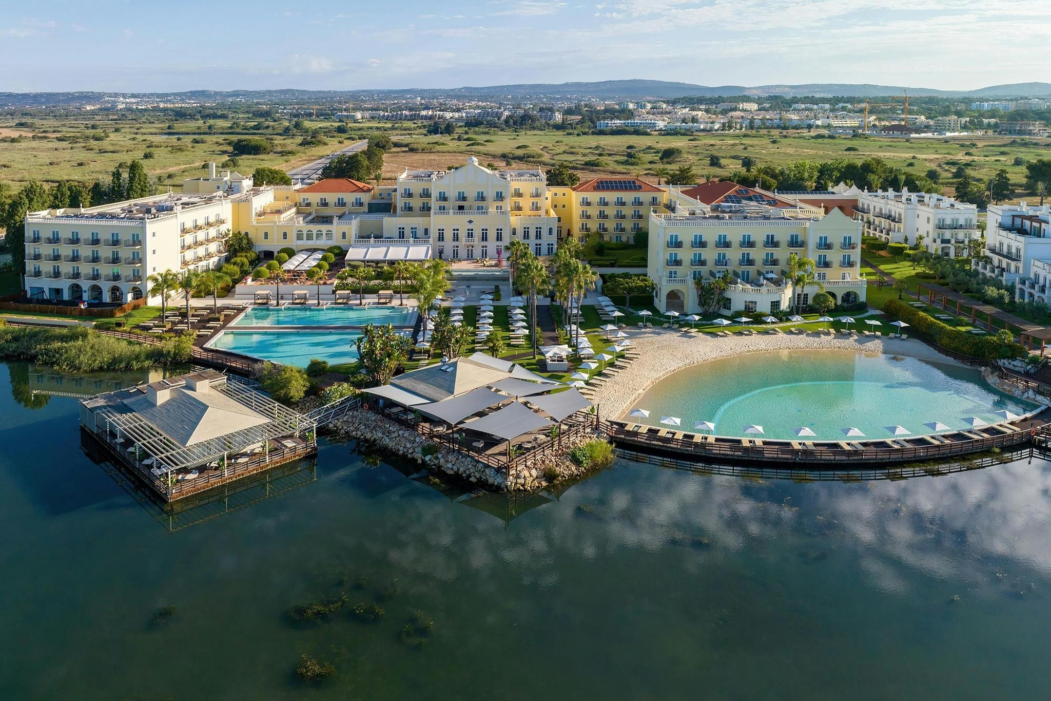 Overhead view of Domes Lake Algarve, Autograph Collection